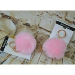 Relativity Pompom Key Purse Charm